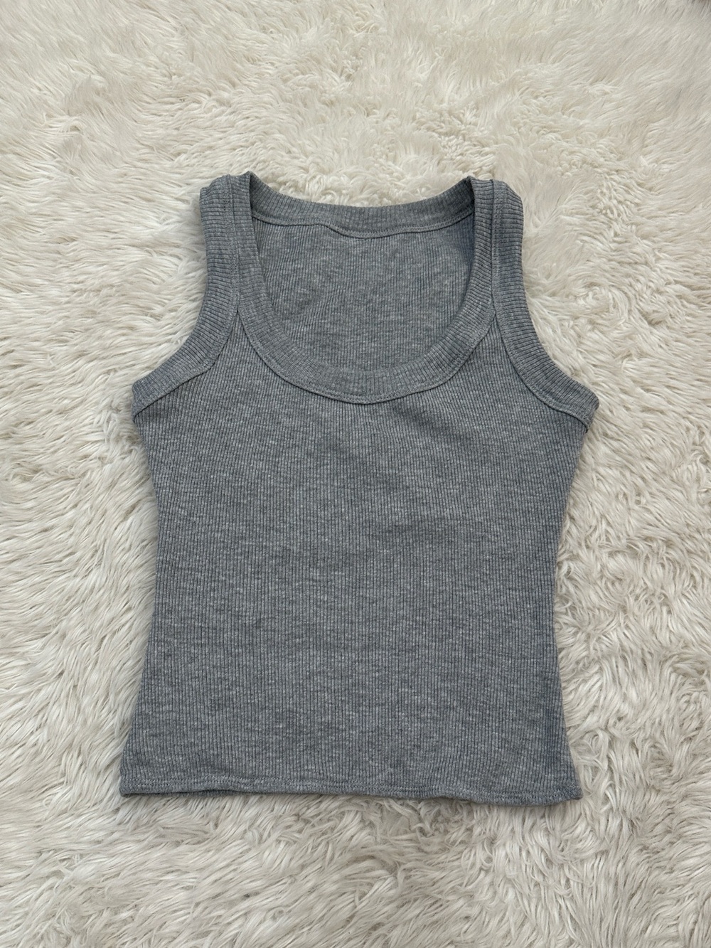 Gooseberry Intimates Rib Tank in Grey - Picture 5 of 7